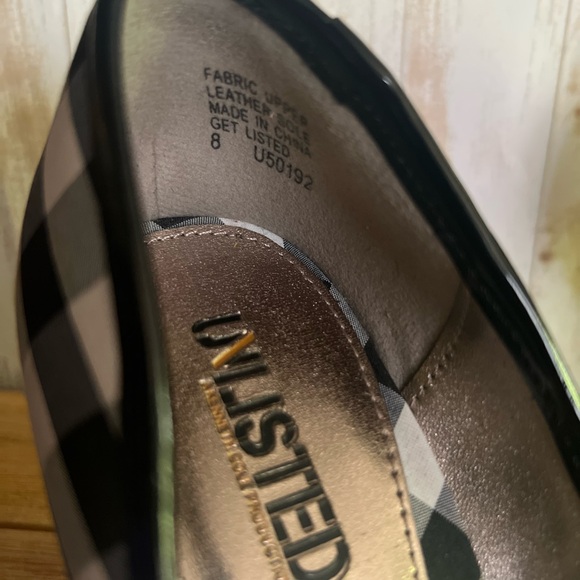 Never worn Unlisted black and white checkered heels - Picture 2 of 5